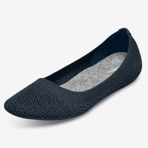 Allbirds Tree Breezer Navy Night Blue Sustainable Ballet Flats Women's Size 8